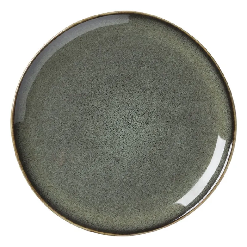 Xenos Borden-Ontbijtbord Toscane - lichtgroen - ø20.5 cm