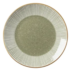 Xenos Borden-Ontbijtbord Yara - groen - ⌀21.2 cm