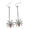 Xenos Verkleedaccessoires-Oorbellen spin - zwart