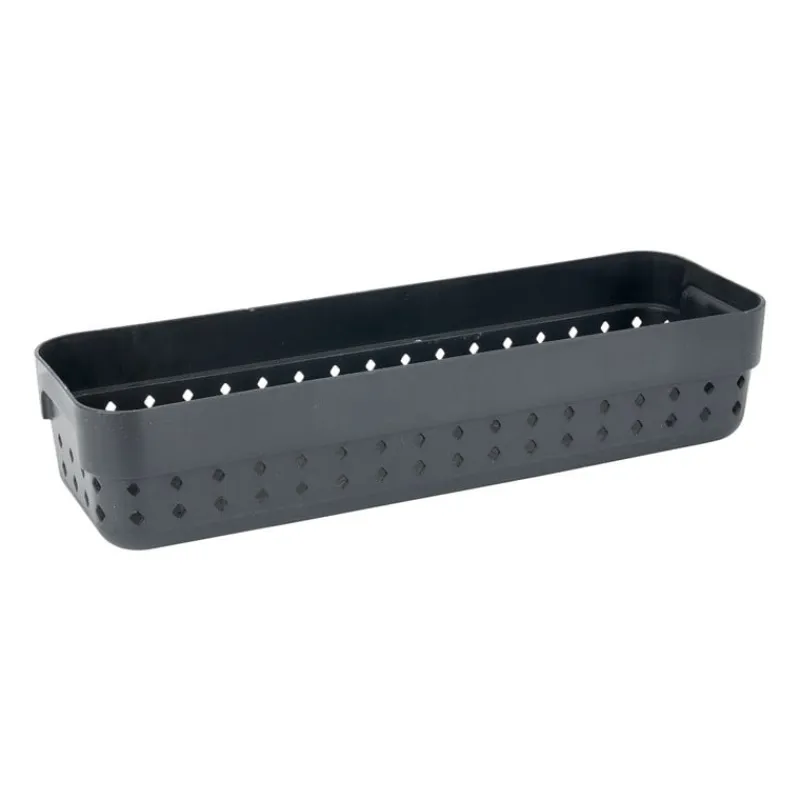 Xenos Opbergbakken-Opbergbakje - m - zwart - 7.8x23.8x5 cm