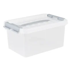 Xenos Opbergboxen-Opbergbox met handvat - 5 liter - 14x30x19.5 cm