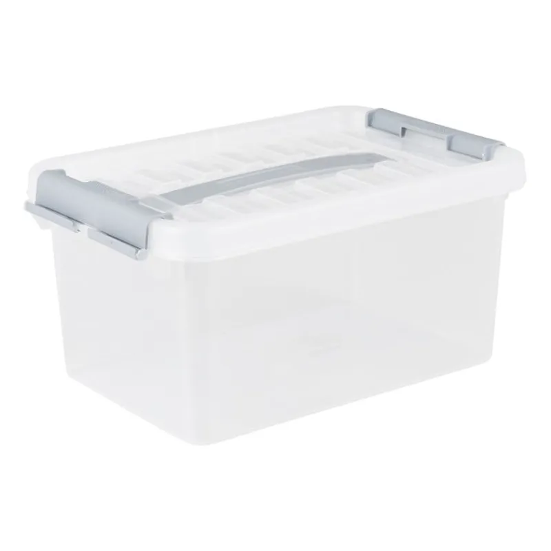 Xenos Opbergboxen-Opbergbox met handvat - 5 liter - 14x30x19.5 cm