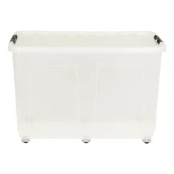 Xenos Opbergboxen-Opbergbox met wieltjes - 150 liter - 76x48.5x50 cm