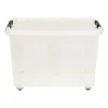 Xenos Opbergboxen-Opbergbox met wieltjes - 75 liter - 40x60x40 cm