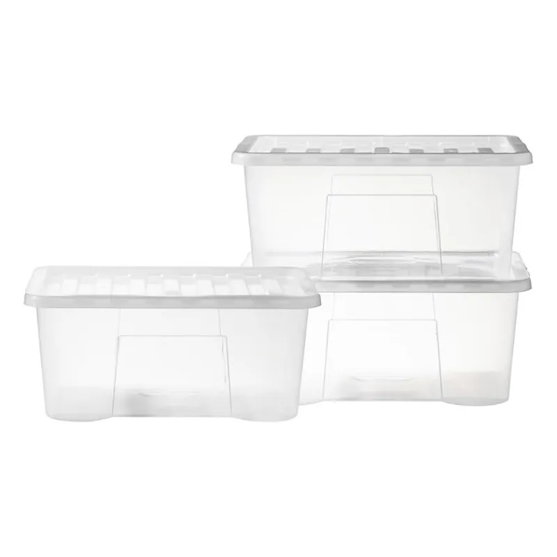 Xenos Opbergboxen-Opbergbox Quasar - set van 3 - 50 liter