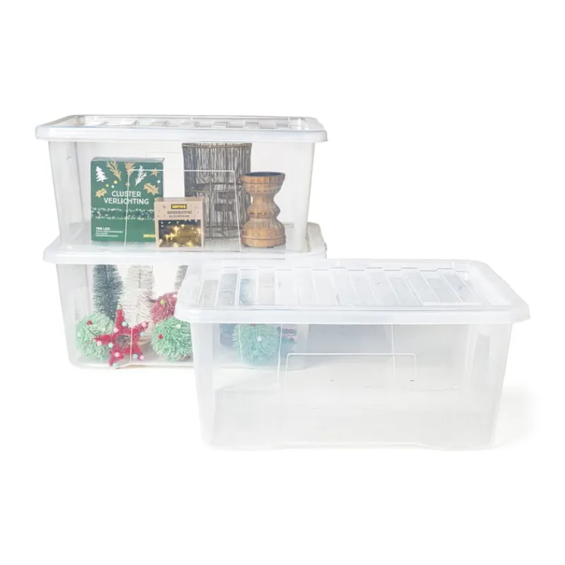 Xenos Opbergboxen-Opbergbox Quasar - set van 3 - 50 liter