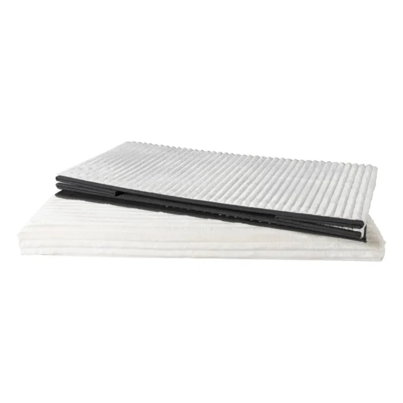 Xenos Opbergboxen-Opbergbox teddy rib rechthoekig - wit - 38x76x38 cm