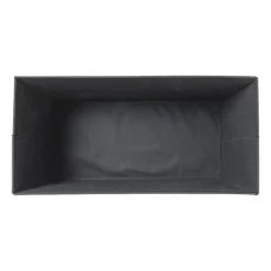 Xenos Opbergboxen-Opbergbox teddy rib rechthoekig - wit - 38x76x38 cm