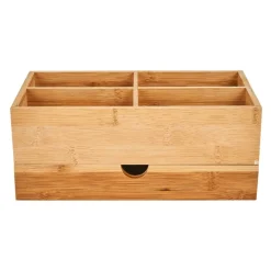 Xenos Sieraden Opbergen|Opbergboxen-Opberger met lade bamboe - 27x15x11 cm