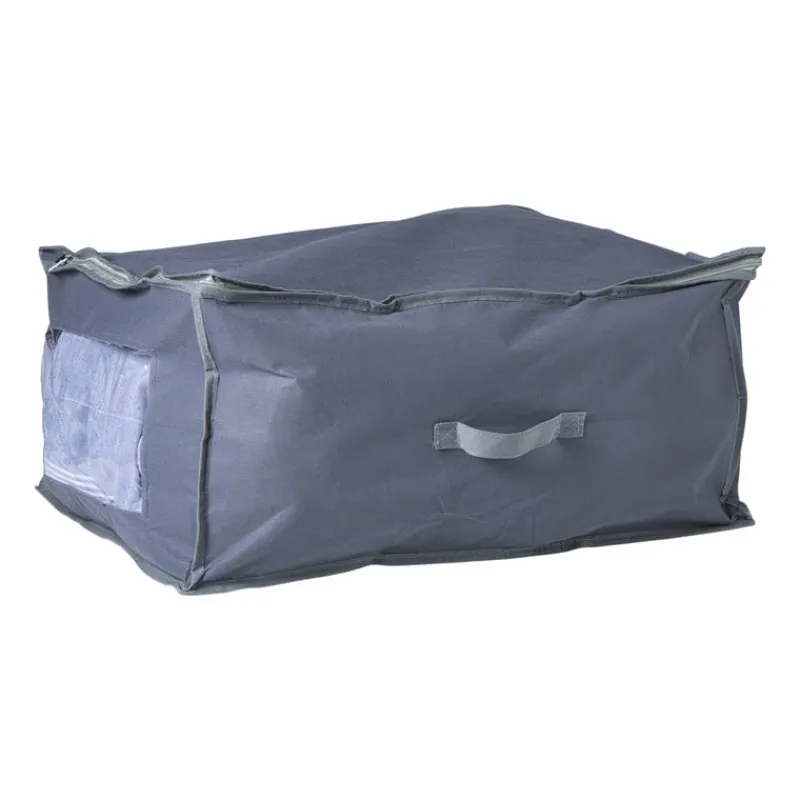 Xenos Opbergbakken-Opberghoes - zwart - 30x60x45 cm