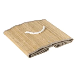 Xenos Opbergboxen|Manden-Opbergmand vierkant hoog - bamboe - 30x30x30 cm