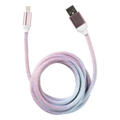 Xenos Opladers-Oplaadkabel USB naar lightning - 2 meter - regenboog