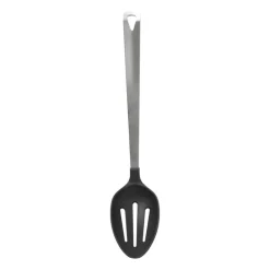 Xenos Keukengerei-Opscheplepel met sleuf London - zilverkleurig - 32.5 cm