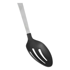 Xenos Keukengerei-Opscheplepel met sleuf London - zilverkleurig - 32.5 cm