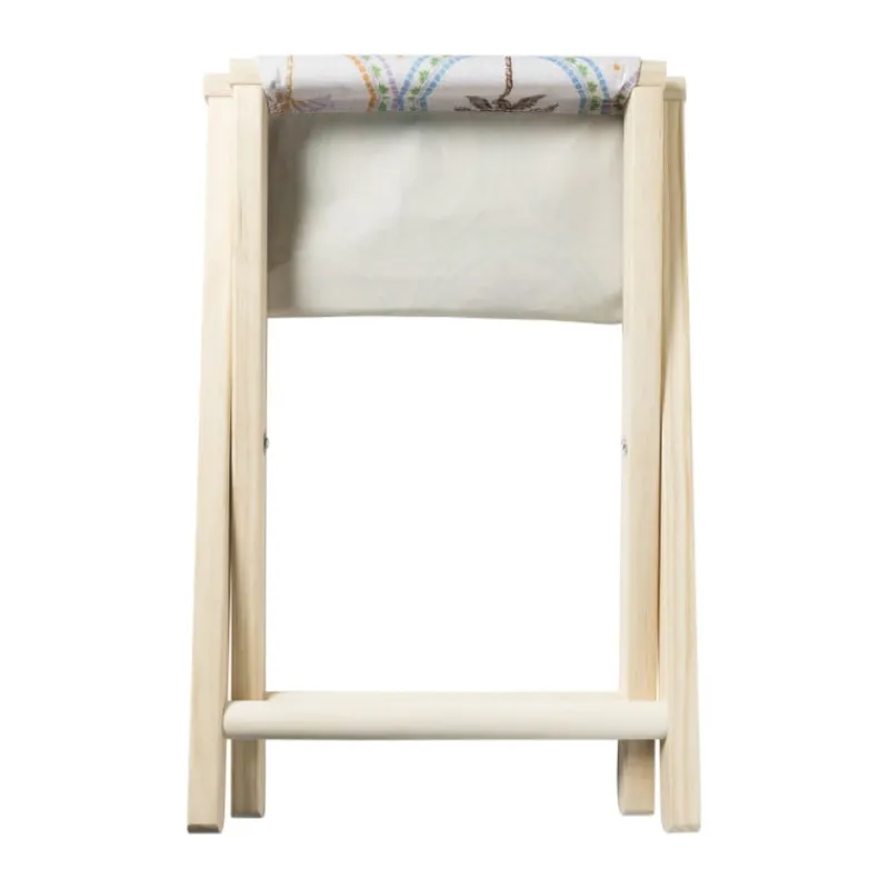 Xenos Strandaccessoires-Opvouwbaar strandkrukje palm - multikleur - 37x32x35 cm