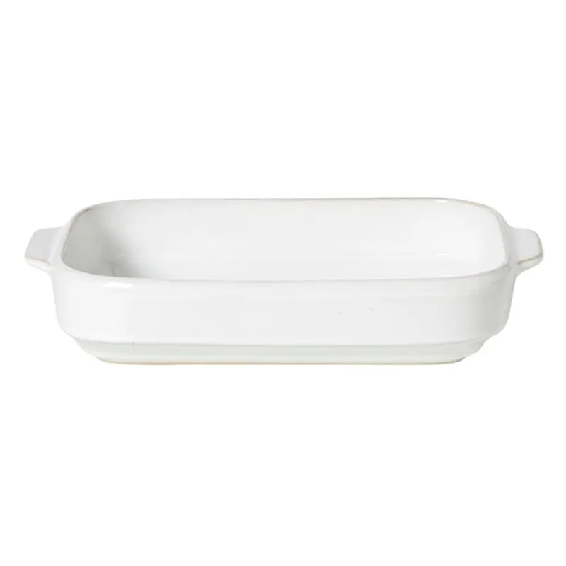 Xenos Ovenschalen-Ovenschaal Toscane L - wit - 6.5x33x21 cm