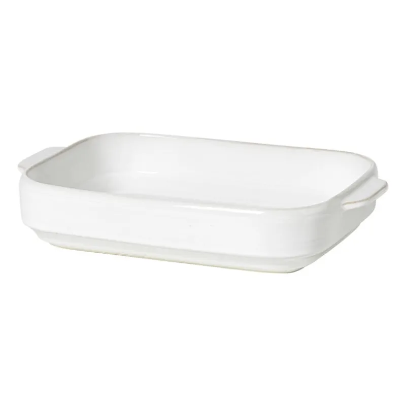 Xenos Ovenschalen-Ovenschaal Toscane L - wit - 6.5x33x21 cm