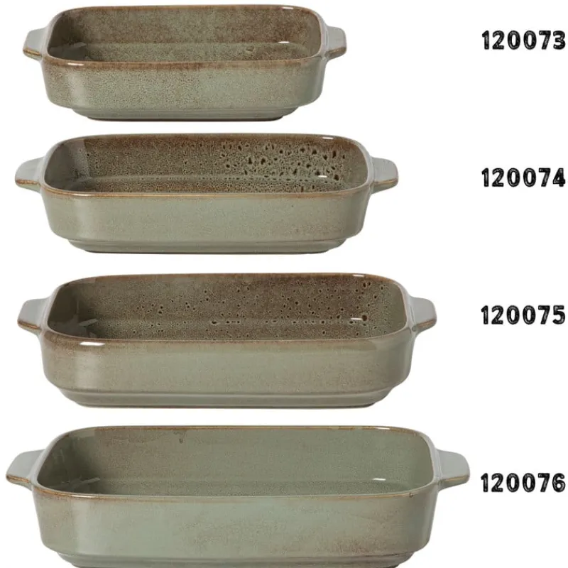 Xenos Ovenschalen-Ovenschaal Toscane S - groen - 5x22x15 cm