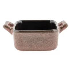 Xenos Ovenschalen-Ovenschaaltje met grepen s - diverse kleuren - 7x7x3 cm