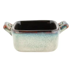 Xenos Ovenschalen-Ovenschaaltje met grepen s - diverse kleuren - 7x7x3 cm