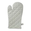 Xenos Ovenwanten-Ovenwant gestreept - groen/wit - 18x32 cm