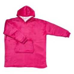 Xenos Winterartikelen-Oversized hoodie - roze - one size