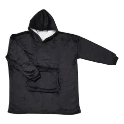 Xenos Winterartikelen-Oversized hoodie - zwart