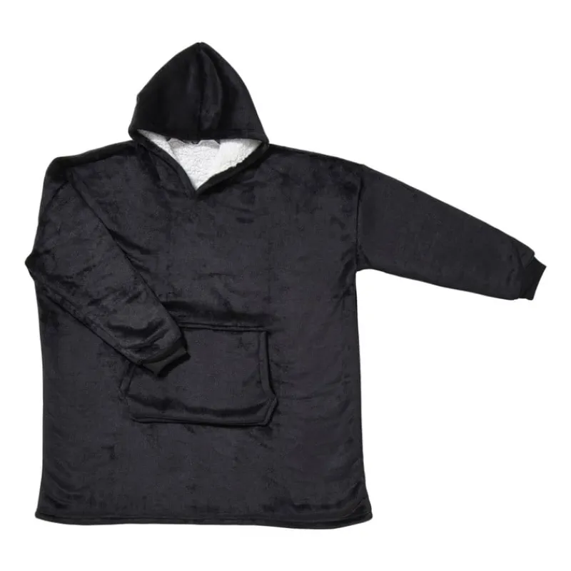 Xenos Winterartikelen-Oversized hoodie - zwart