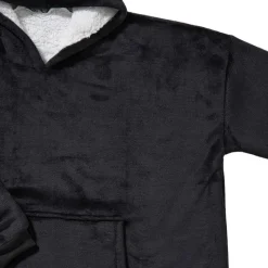 Xenos Winterartikelen-Oversized hoodie - zwart