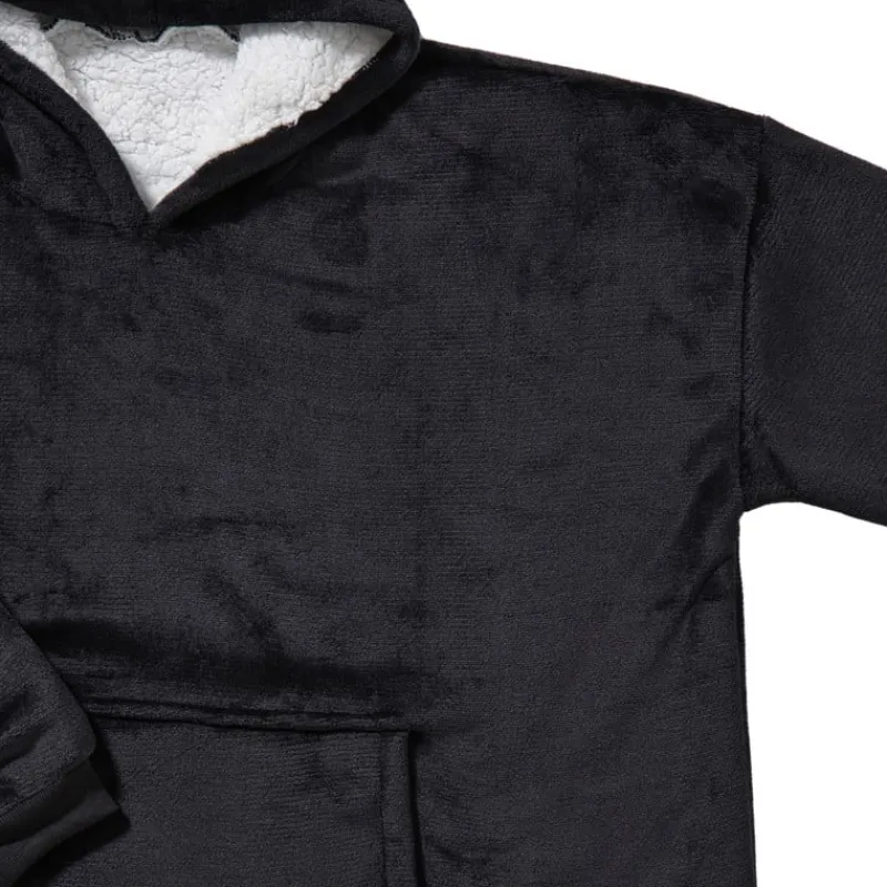 Xenos Winterartikelen-Oversized hoodie - zwart