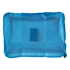 Xenos Koffer Organizers-Packing cubes - blauw - set van 3