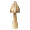 Xenos Decoratieve Beelden-Paddenstoel - hout - ø7x20 cm