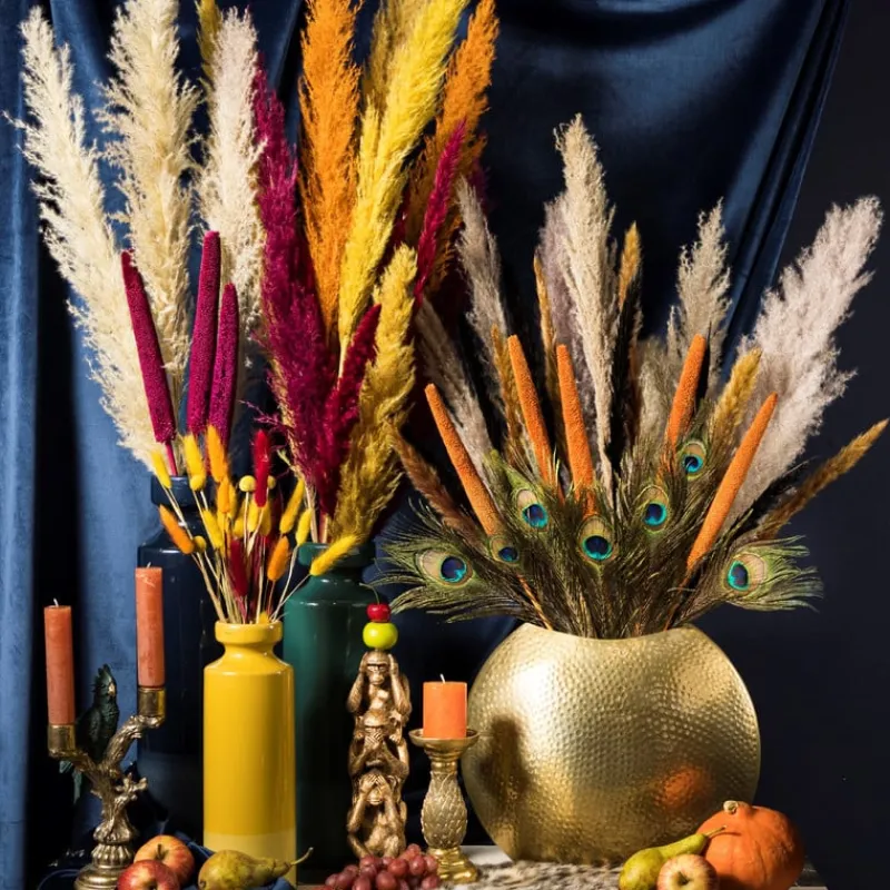 Xenos Kunstbloemen-Pampasgras - 100 cm - set van 3