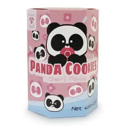 Xenos Snoep-Panda biscuit - cherry - 40 gram