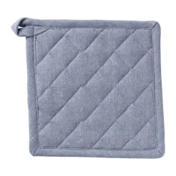 Xenos Pannenlappen-Pannenlap denim - blauw - 20x20 cm