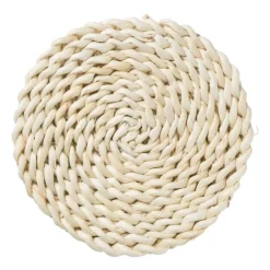 Xenos Onderzetters-Panonderzetter - beige - ⌀20 cm