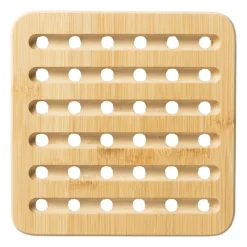 Xenos Onderzetters-Panonderzetter bamboe - diverse varianten - 20x20 cm