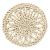 Xenos Onderzetters-Panonderzetter bloem rond - mais - ø20 cm