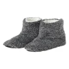 Xenos Winterartikelen|Kerstcadeaus-Pantoffels gemeleerd - donkergrijs - maat 39-40