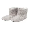 Xenos Winterartikelen-Pantoffels gemeleerd - lichtgrijs - maat 39-40