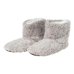 Xenos Winterartikelen-Pantoffels gemeleerd - lichtgrijs - maat 39-40