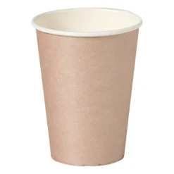 Xenos Wegwerpservies-Papieren bekers - roségoudkleurig - set van 8