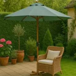 Xenos Parasols-Parasol Sevilla - groen - ø14x152 cm