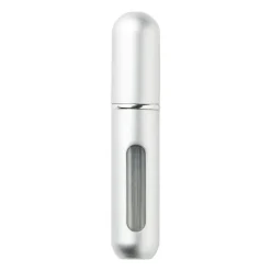Xenos Reisflesjes|Kerstcadeaus-Parfum dispenser - zilverkleurig - 5 ml