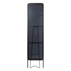Xenos Passpiegels-Passpiegel metaal - zwart - 132x37.5x46 cm