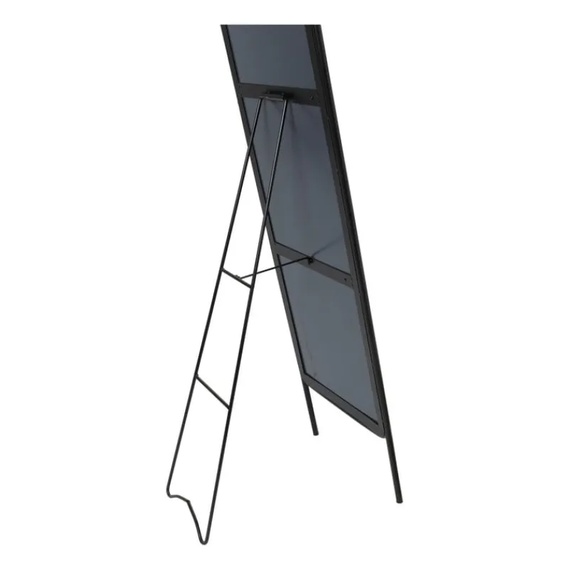Xenos Passpiegels-Passpiegel metaal - zwart - 132x37.5x46 cm