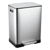 Xenos Pedaalemmers-Pedaalemmer - zilverkleurig - 2x30 liter
