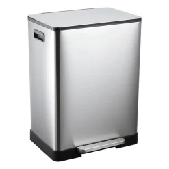 Xenos Pedaalemmers-Pedaalemmer - zilverkleurig - 2x30 liter