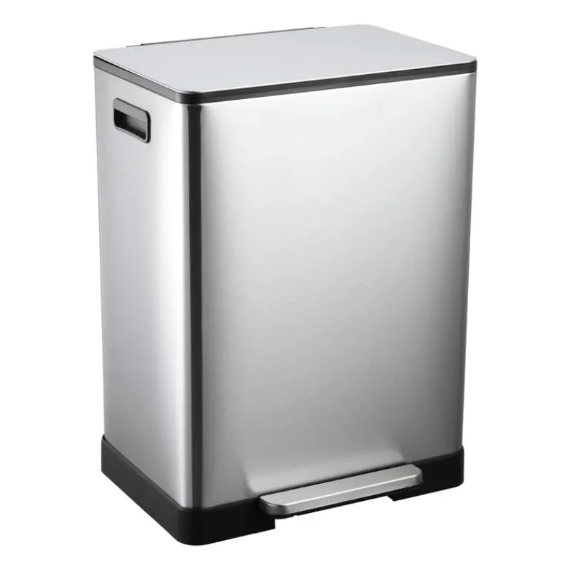 Xenos Pedaalemmers-Pedaalemmer - zilverkleurig - 2x30 liter