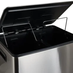 Xenos Pedaalemmers-Pedaalemmer - zilverkleurig - 2x30 liter
